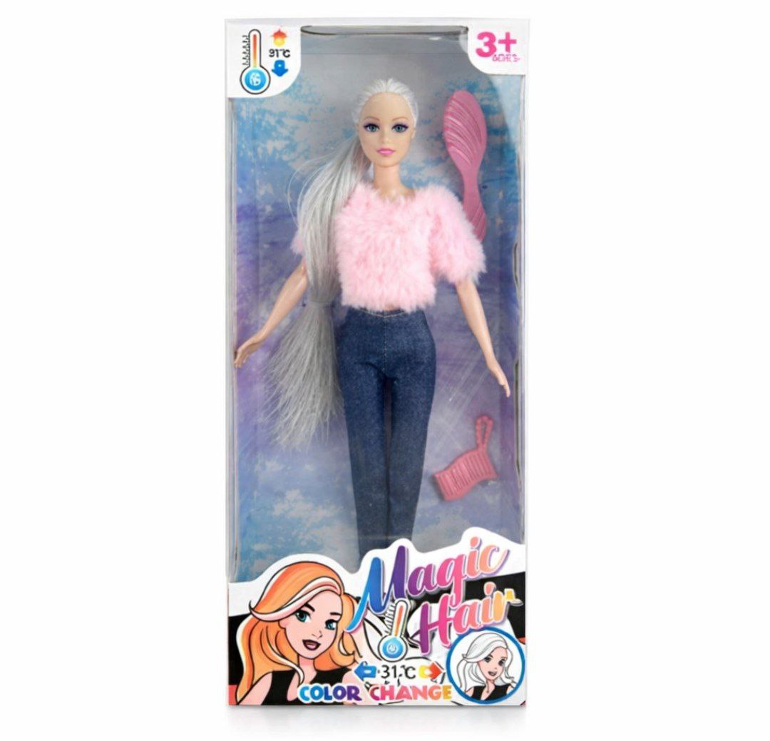 Кукла JJ9905-W1 волосы меняют цвет в кор.