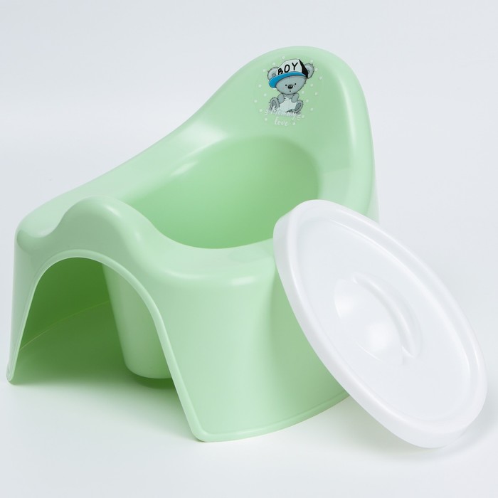 Горшок детский с крышкой Mommy love, цвет чайное дерево 7722371