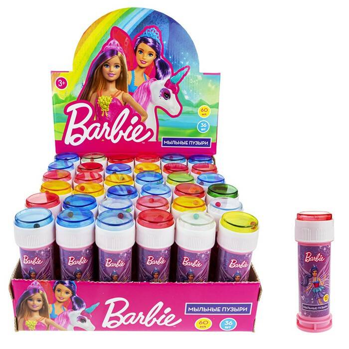 Мыл. пузыри Т22255 Barbie 60 мл 1toy