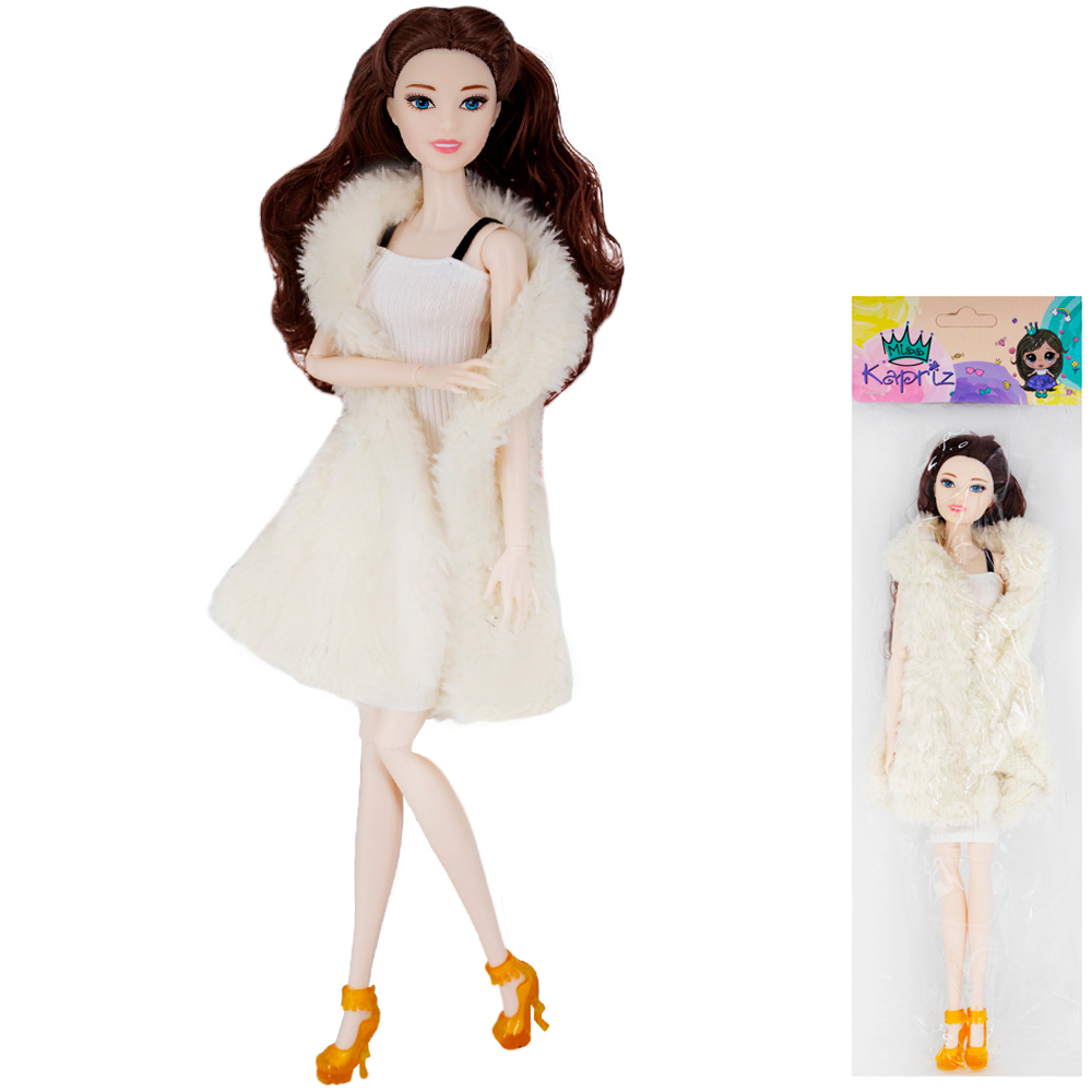 Кукла Miss Kapriz YS999-MZ3 в шубе в пак.