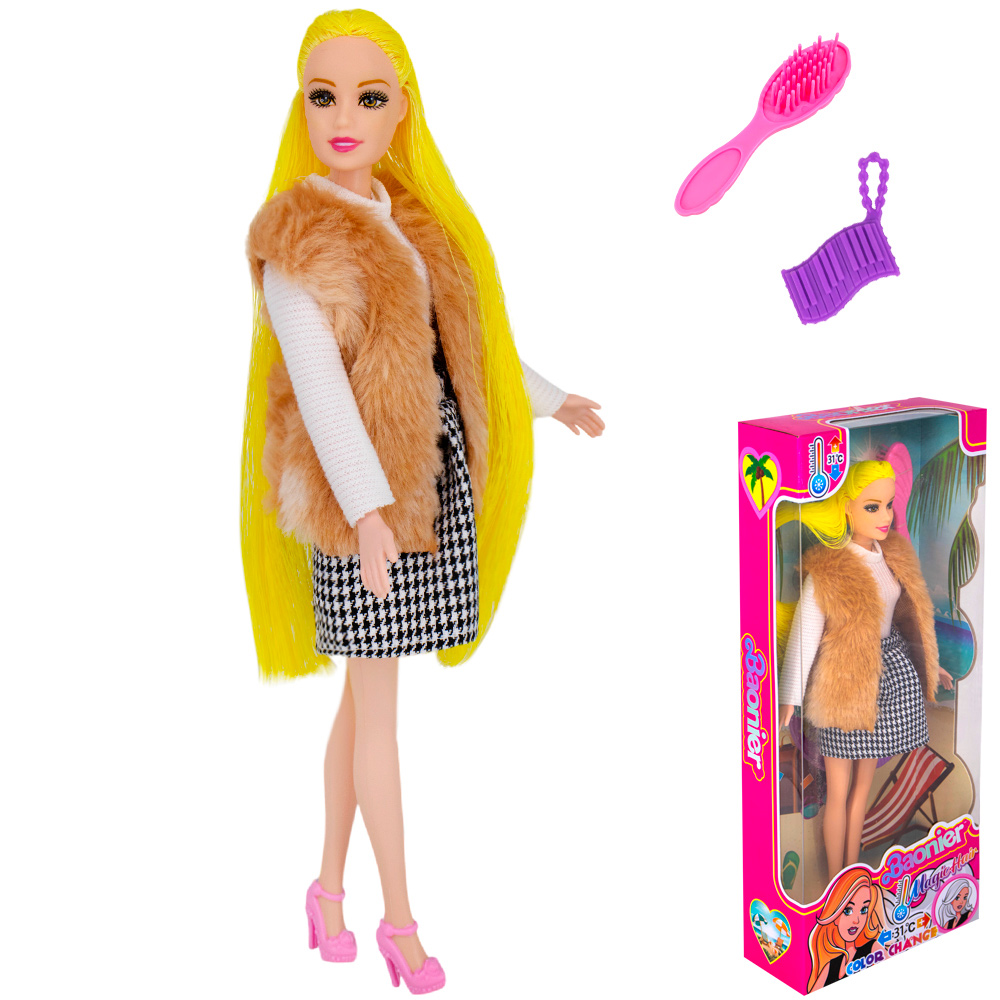 Кукла JJ9905-W3 волосы меняют цвет в кор.