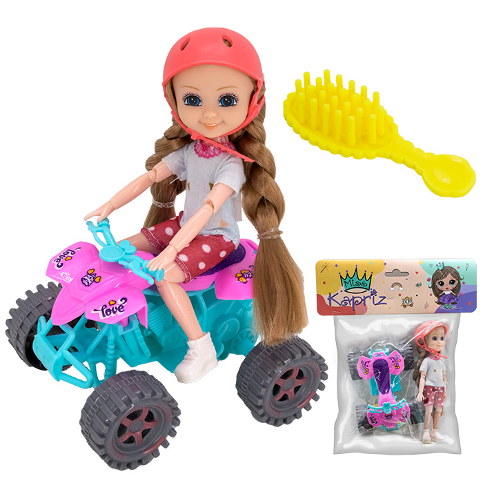 Кукла малышка Miss Kapriz YS53828 со скутером в пак. (Вид 1)