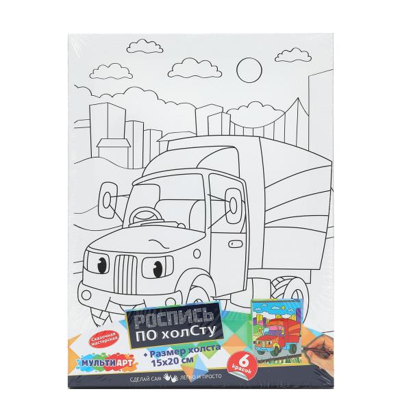 Холст по контуру 15*20 см грузовичок МУЛЬТИ АРТ CANV15X20-MA9 (48)