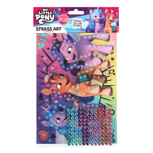 Аппликация стразами 15*21 в пак Мой маленький Пони МУЛЬТИ АРТ GEMPACK-118942