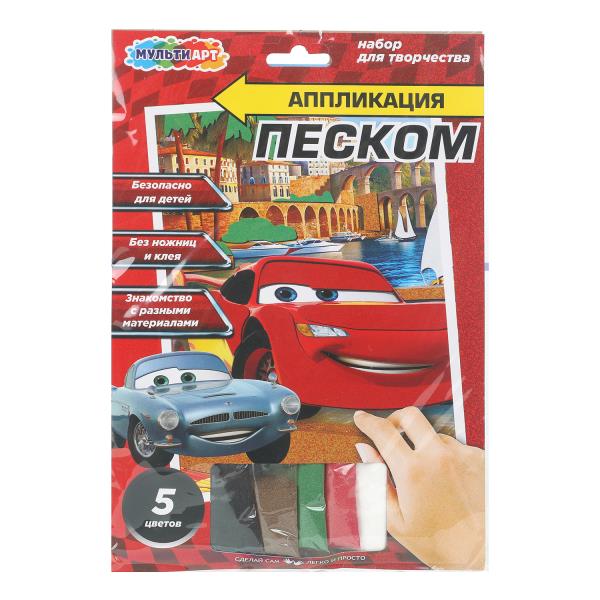 Аппликация песком матовая тачки 17*23 см МУЛЬТИ АРТ SANDMAT-125466 (100)