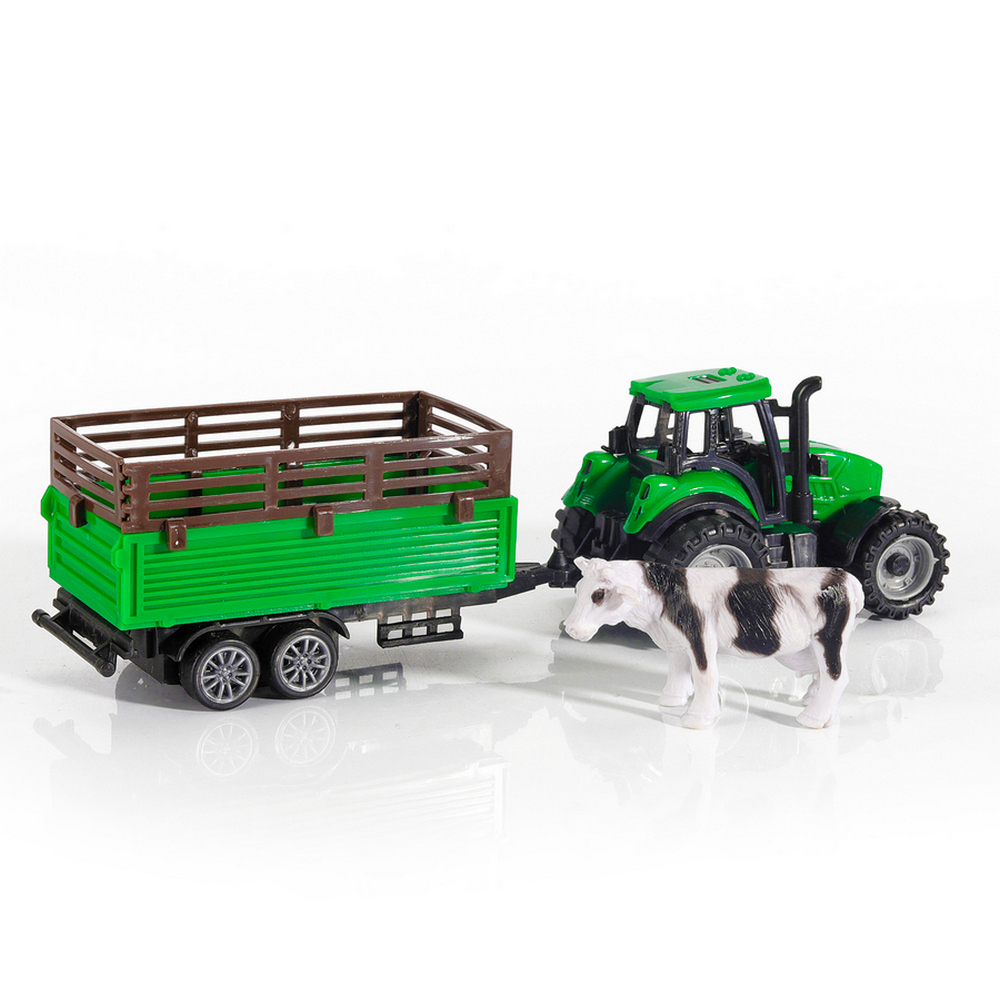 Игрушка Handers Трактор с прицепом: Перевозка скота (18,5 см, зеленый)