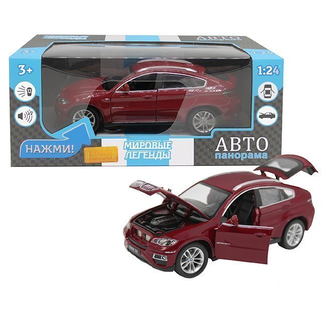 Модель 1:26 1251128JB BMW X6, красный Автопанорама (Вид 2)