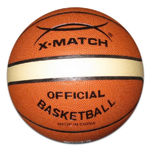 Мяч баскетбольный X-Match, ПВХ ламин., бутил кам, обмотка камеры - нейлон, размер 7 (Вид 1)