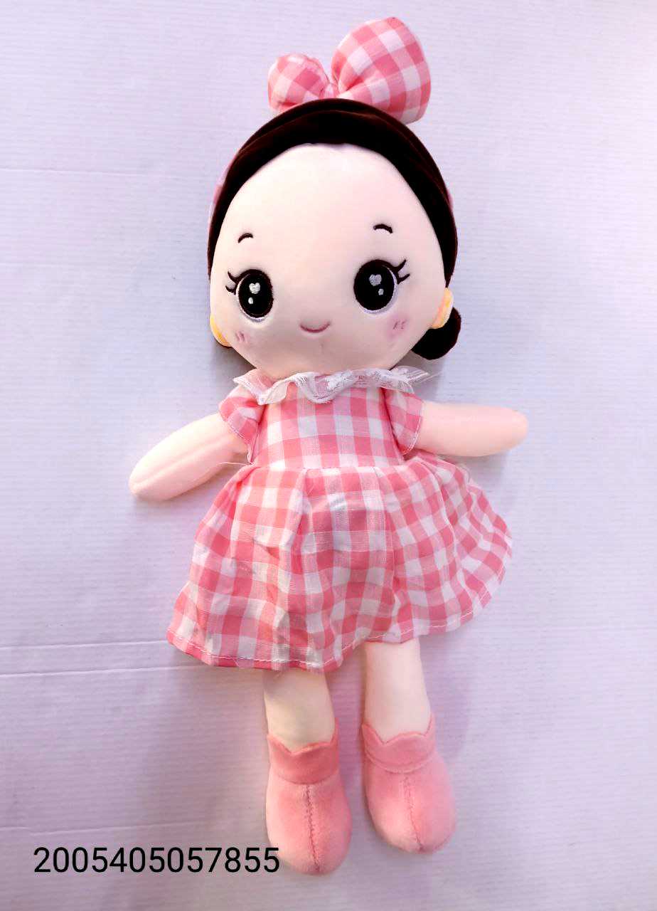 Мягкая игрушка кукла 35см в платье 