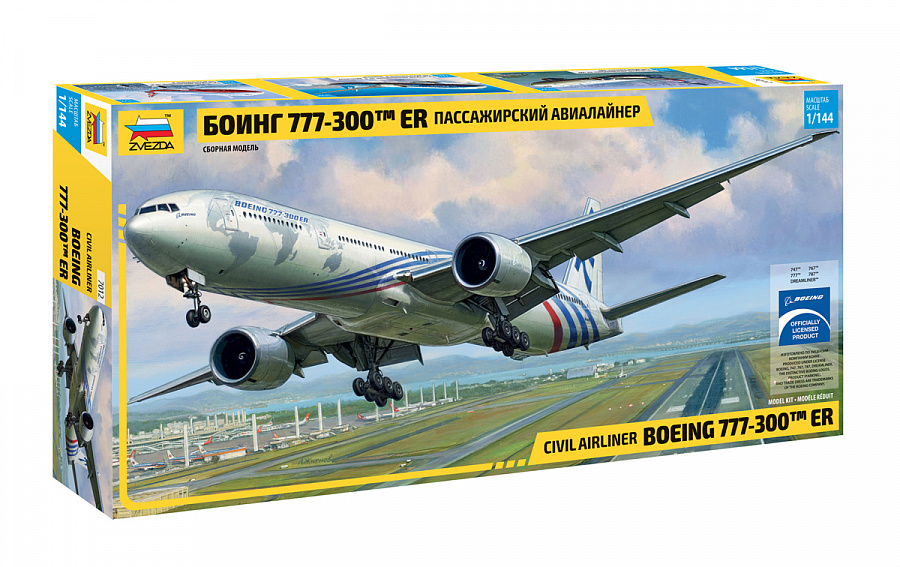 Сб.модель 7012 Самолет Боинг 777 (Вид 2)