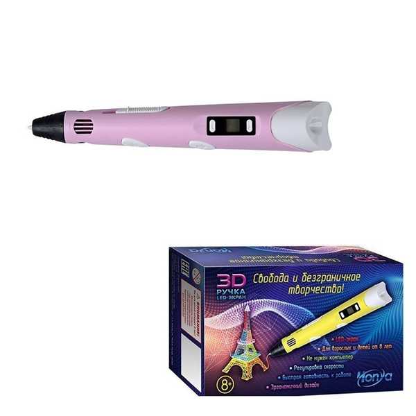 Набор ДТ Ручка 3D детская розовая 3D-PEN-SC-3-pink HONYA (Вид 1)