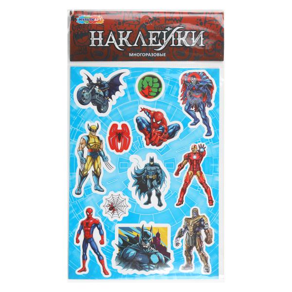 Наклейки бумажные, а5 супергерой MultiArt STICK-128121