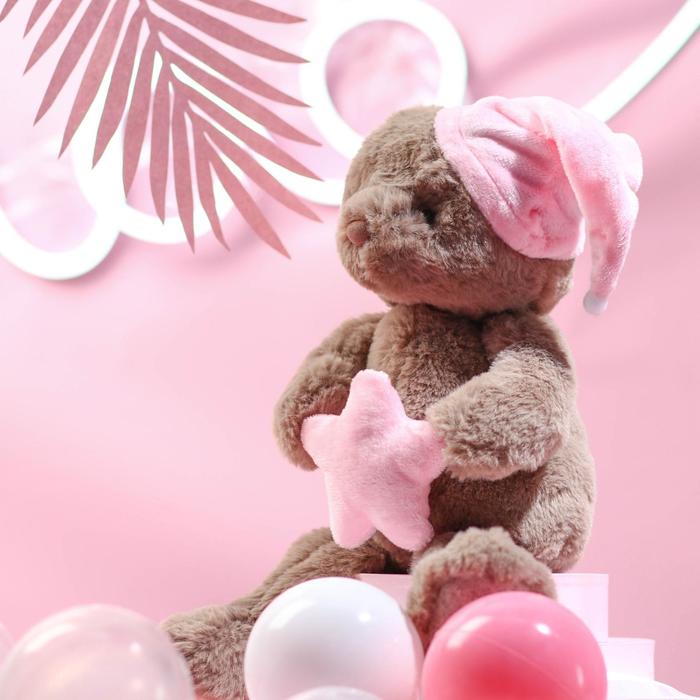 Мягкая игрушка Мишка со звездой, цвет розовый 6767151 (Вид 2)