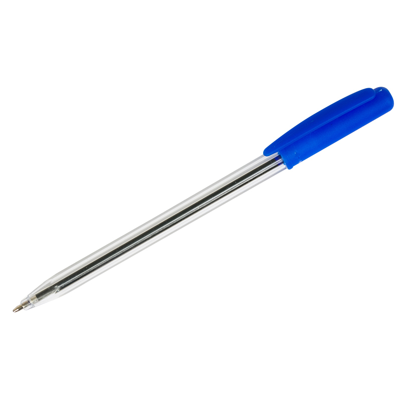 Ручка шариковая автоматическая OfficeSpace Twist синяя, 0,7мм, поворотный механизм