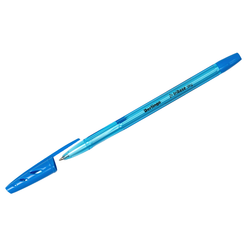 Ручка шариковая Berlingo Tribase Sky светло-синяя, 0,7мм (Вид 1)
