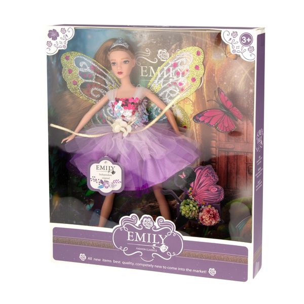 Кукла Эмили-фея в лиловом  28 см.