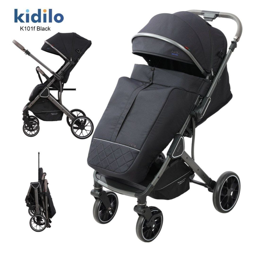 Коляска детская, цвет черный  №  K 101 F kidilo