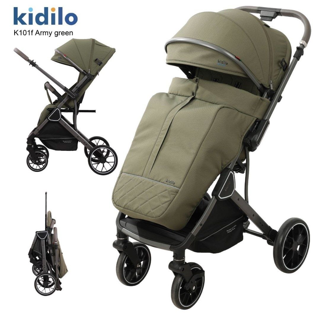 Детская коляска, цвет GREEN  №  K 101 F kidilo