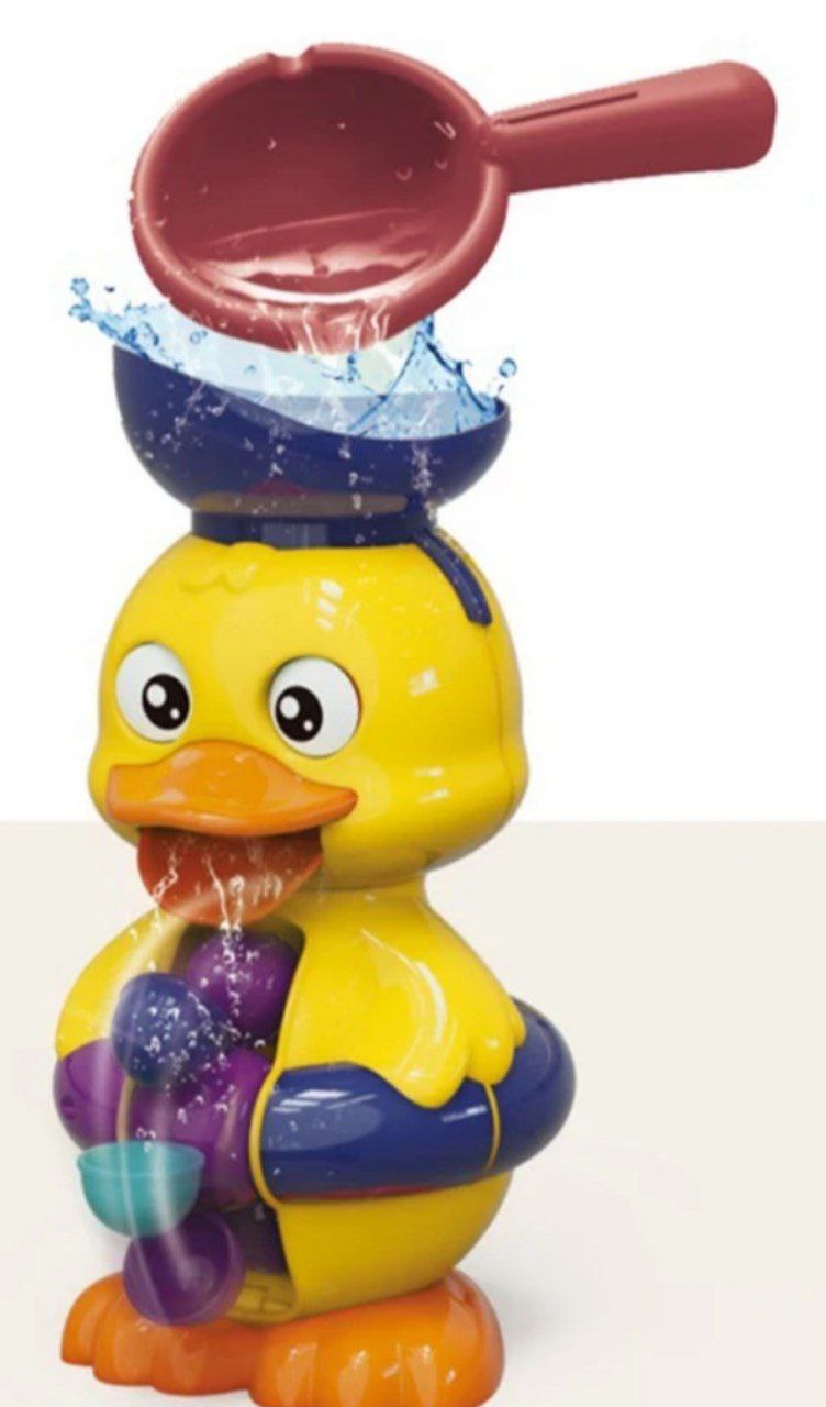 Игрушка-мельница для ванны Забавный утенок, с ковшиком арт.52032