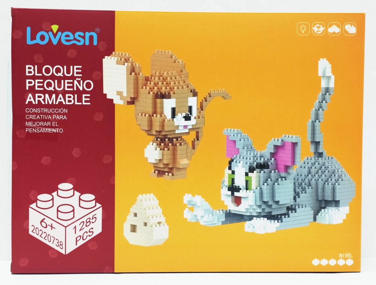 3D Пиксельный конструктор Том и Джери арт.20220738