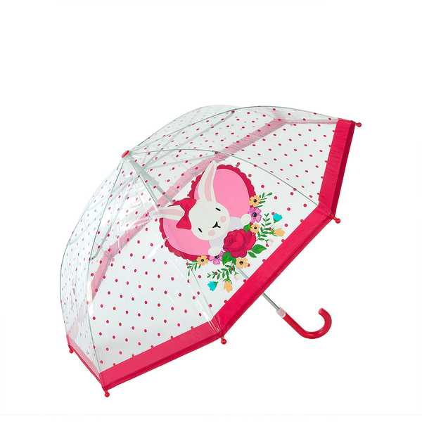 Зонт детский Rose Bunny прозрачный, 46см, коллекция Lady Mary