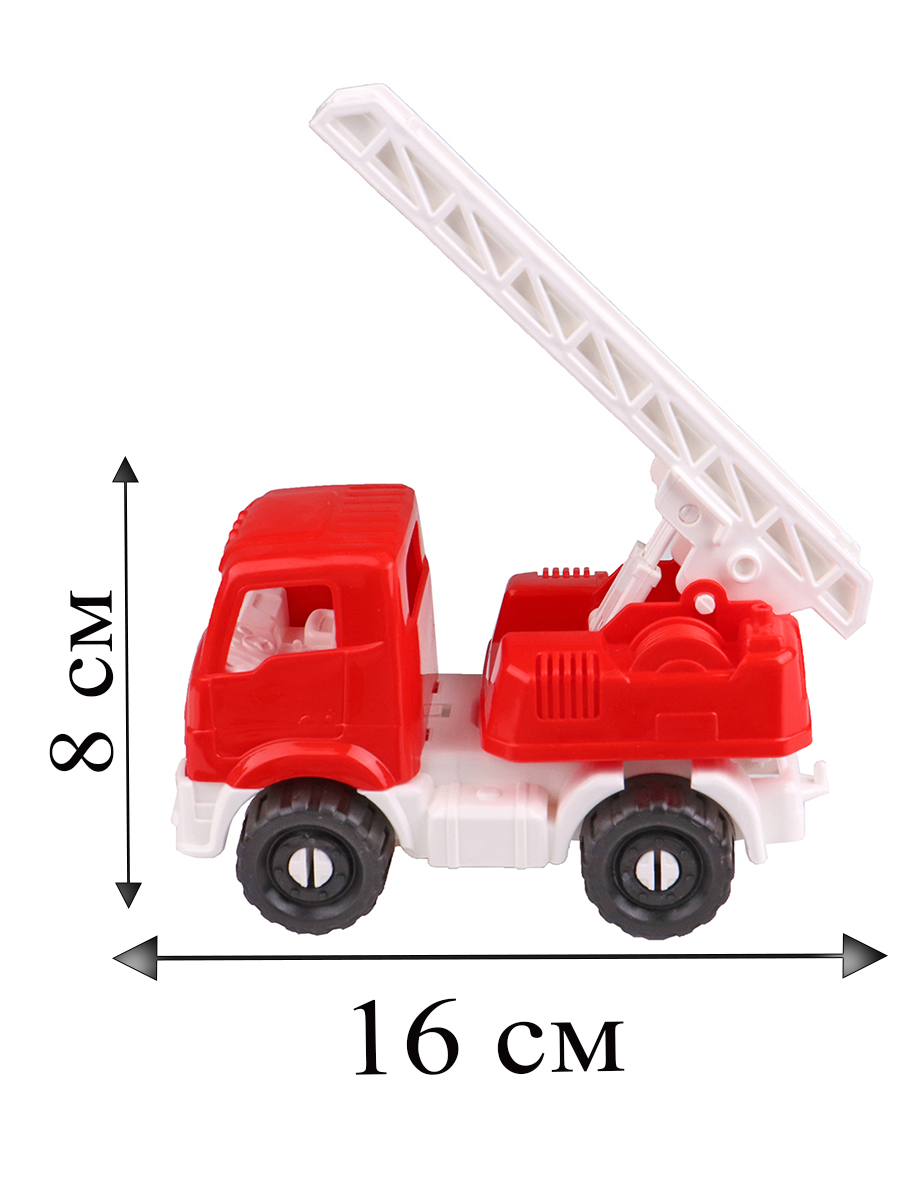 Машинка Пожарная ЯРОСЛАВ Красная 16 см (Арт. И-5185) (Вид 3)