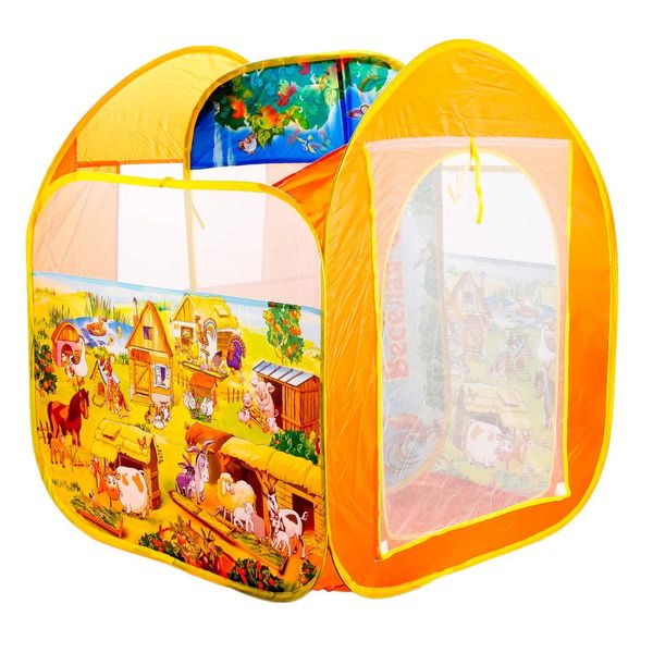 Детская игровая палатка домашние животные,  83х80х105см, в сумке Играем вместе в кор.24шт