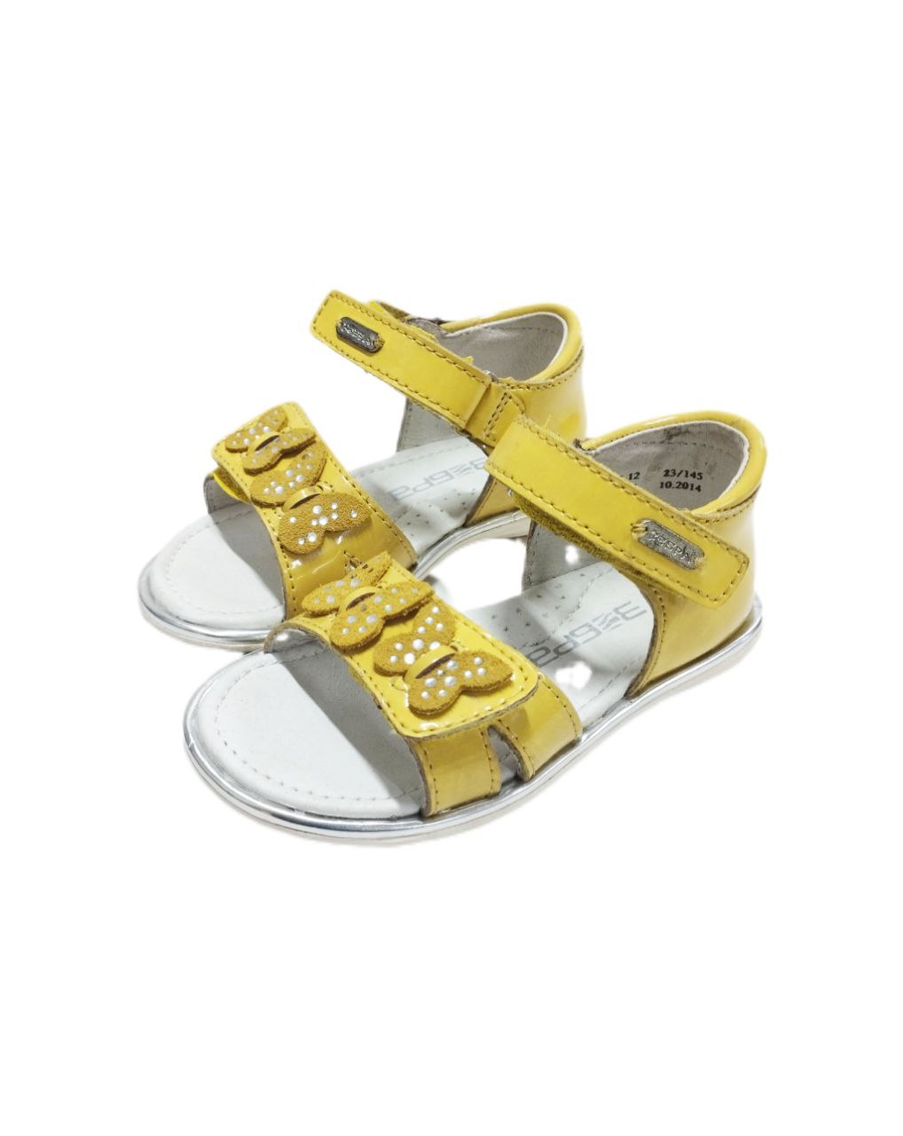 Зебра сандали открытые желтый (12) 9414-12 р23