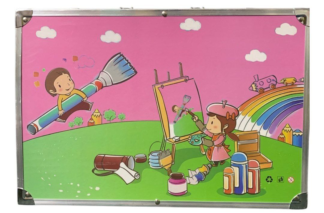 Набор художника в чемодане розовыйарт.JF009