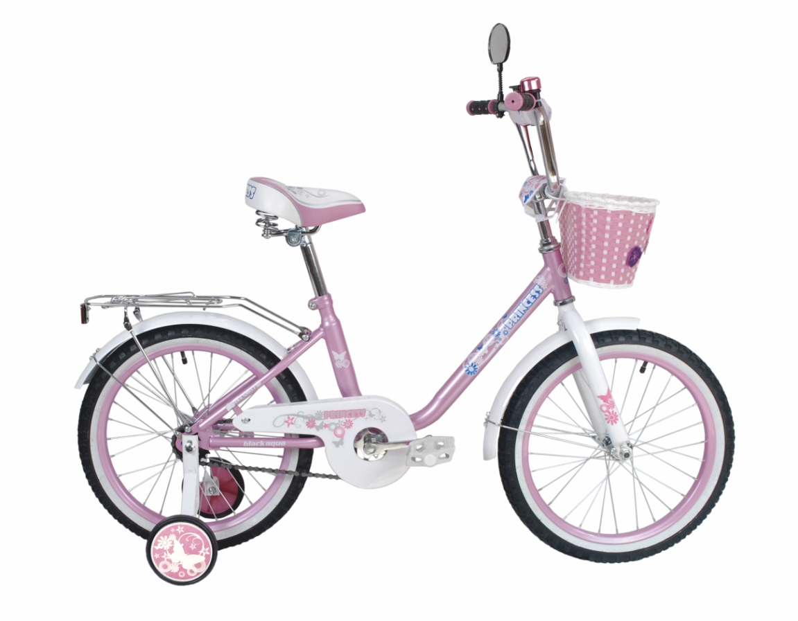 Велосипед Black Aqua Princess 18; 1s (розовый-белый) (Вид 1)