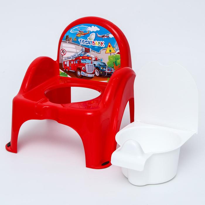 Горшок-стульчик  Машинки, цвет красный 5382559 (Вид 2)