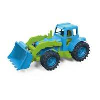 Трактор передний ковш 26см зелено-голубой 22-202-1KSC в сетке (Вид 1)