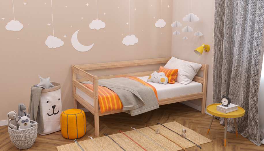 Кровать Polini kids Simple 850, натуральный (Вид 5)