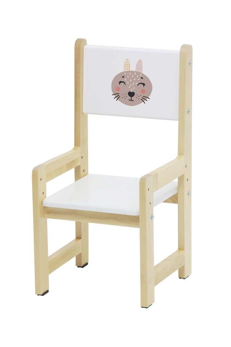 Комплект растущей детской мебели Polini kids Eco 400 SM, Лесная сказка, 68х55 см, белый-натуральный (Вид 5)