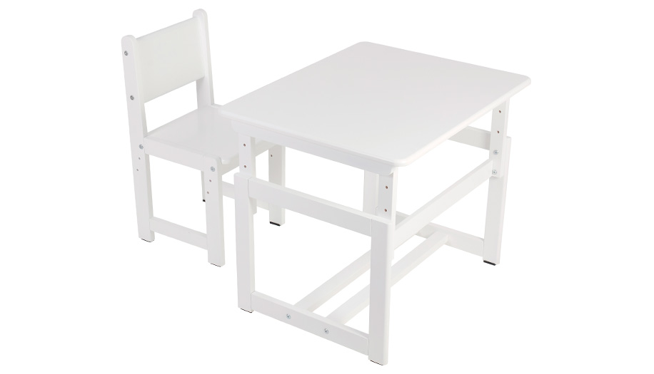 Комплект растущей детской мебели Polini kids Eco 400 SM, 68х55 см, белый (Вид 1)