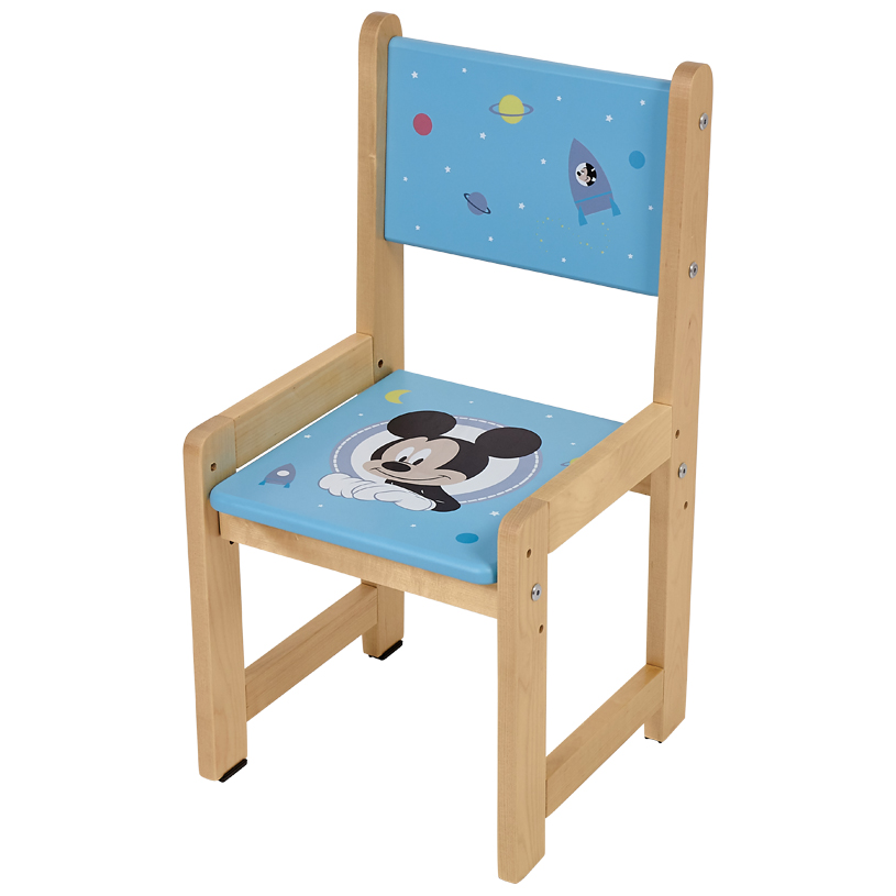 Комплект растущей детской мебели Polini Kids Disney baby 400 SM, Микки Маус, 68х55, синий-натуральны (Вид 4)