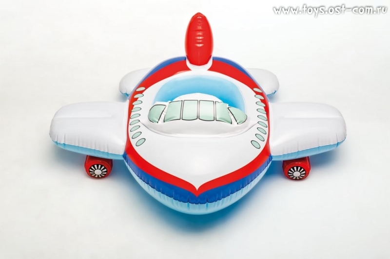 Круг надувной для плавания с сидением 86х58 см. Машинки и самолеты INTEX Новый дизайн. Арт. 59586NP (Вид 2)