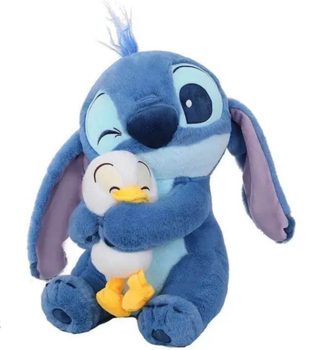 Мягкая игрушка Стич с пледом, 45 см