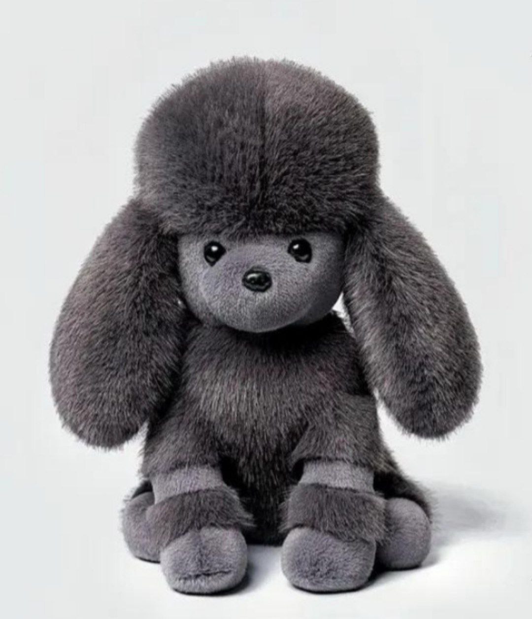 Мягкая игрушка пудель,цвет серый, 25 см