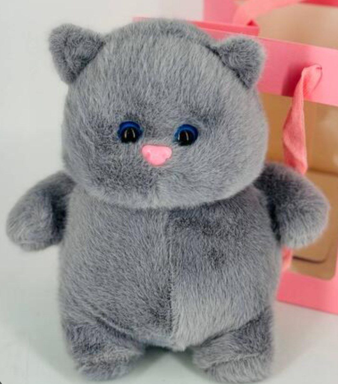 Мягкая игрушка кошечка, цвет серый ,23 см