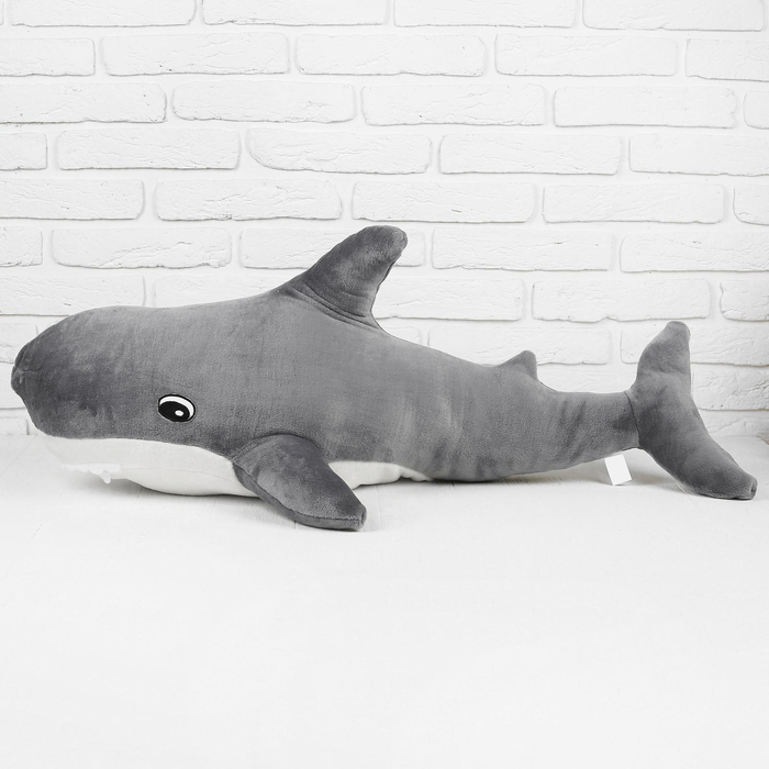Мягкая игрушка Акула, цвет серый, 100х64 см   4406424 (Вид 2)