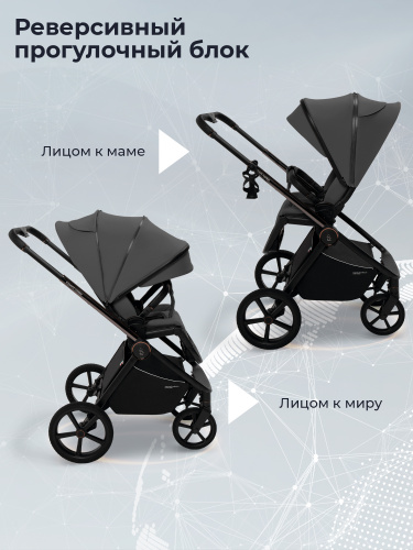 Коляска 2в1 SBL Elegante Therma Dark Grey (Вид 5)