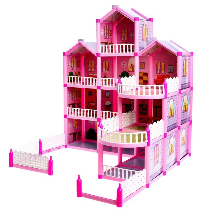 Дом для кукол Загородная Вилла с мебелью и аксессуарами   7003311 (Вид 4)