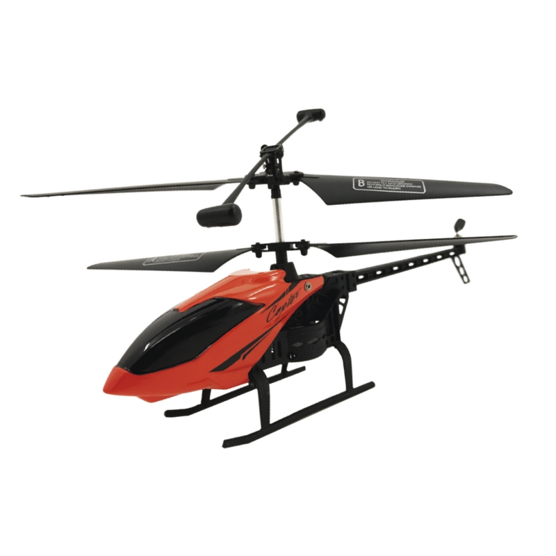 Вертолёт и/к Mioshi Tech IR-225 (3,5 канала, 25 см, свет, аккум. бат., USB, запас. дет., оранж.) (