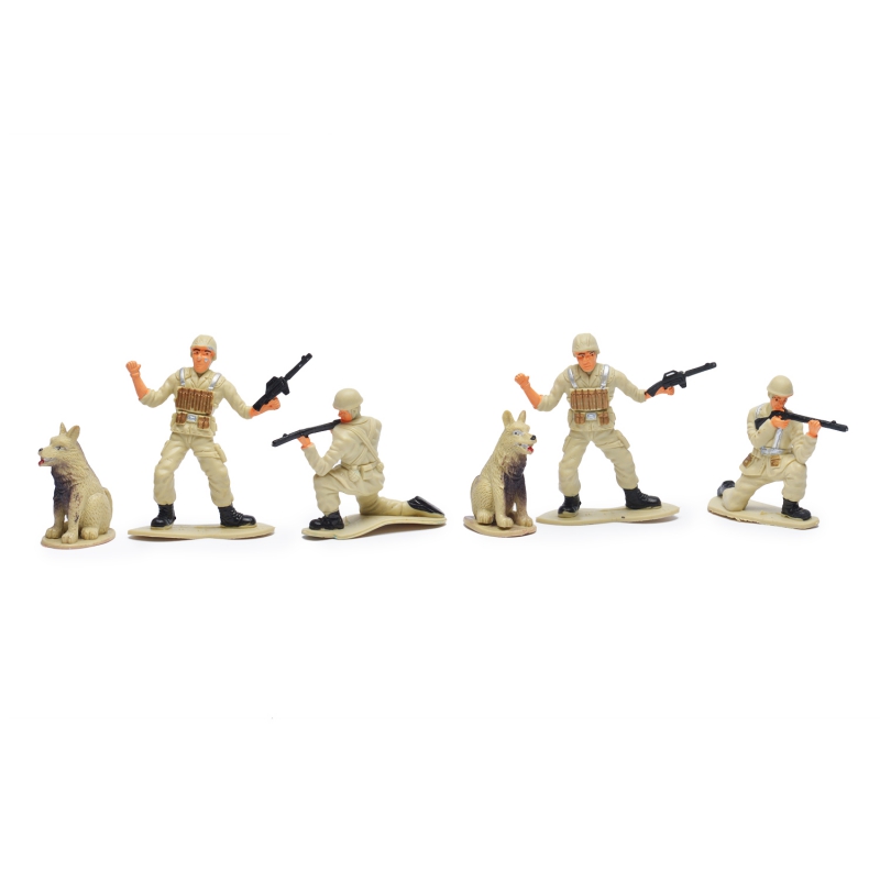 Р/У игрушка Вездеход с ракетой MioshiArmy (30см, с фигурками, 4 солдата и 2 собаки, поворот башни, (Вид 1)