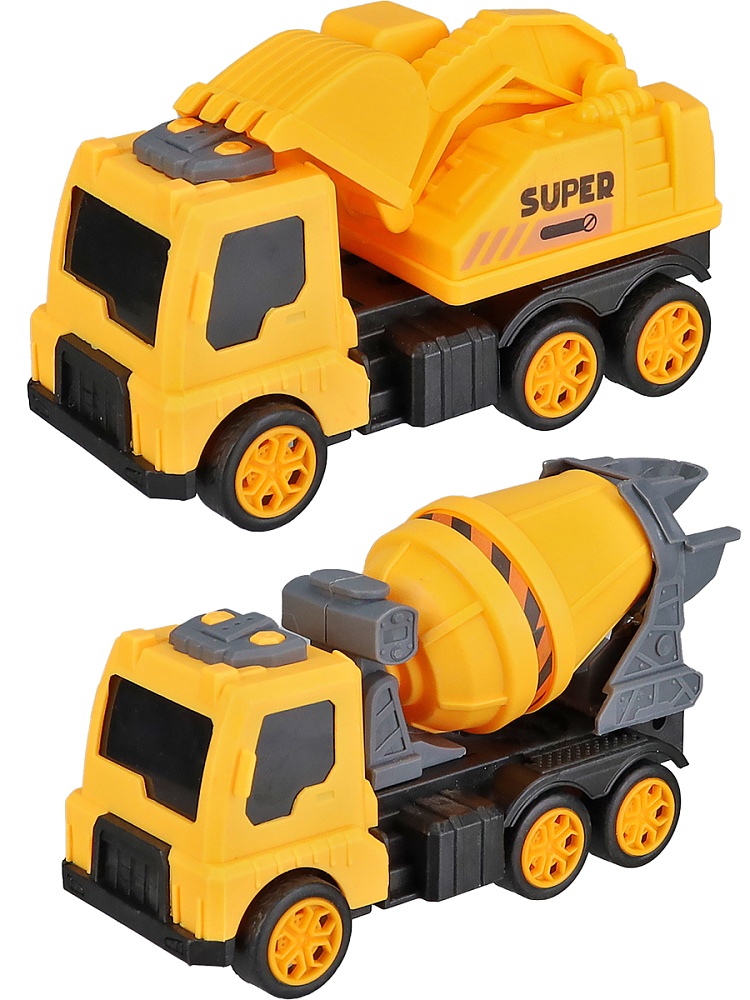 Машинка инерционная Стройтехника(12,2х5х6,3 см, в пакете с хедером) (Арт. 2121140)