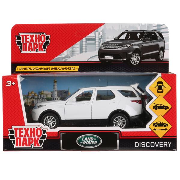 Машина металл LAND ROVER DISCOVERY длина 12 см, двери, багаж, белый, кор. Технопарк DISCOVERY-WT (Вид 2)