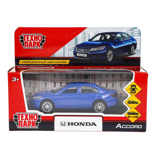 Машина металл HONDA ACCORD 12 см, двери, багаж, инерц, синий, в кор. Технопарк ACCORD-BU (72)