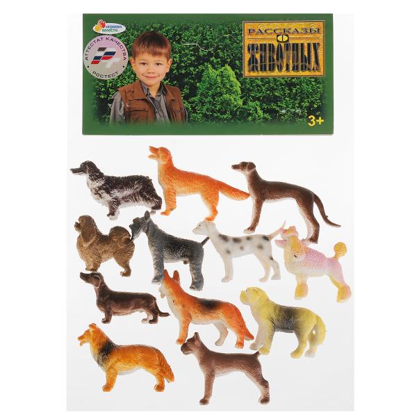 Игрушки пластизоль набор собак 12 шт. в асс. пакет ИГРАЕМ ВМЕСТЕ HB9615-12