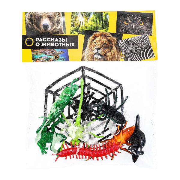 Игрушка пластизоль насекомые  в асс.9 шт в пак. Рассказы о животных 837B (360)